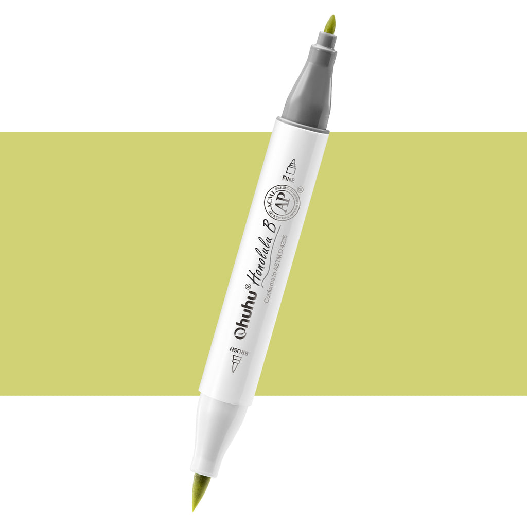 Ohuhu Honolulu B YG012 (Replace GY4) Individual Marker, Brush & Fine