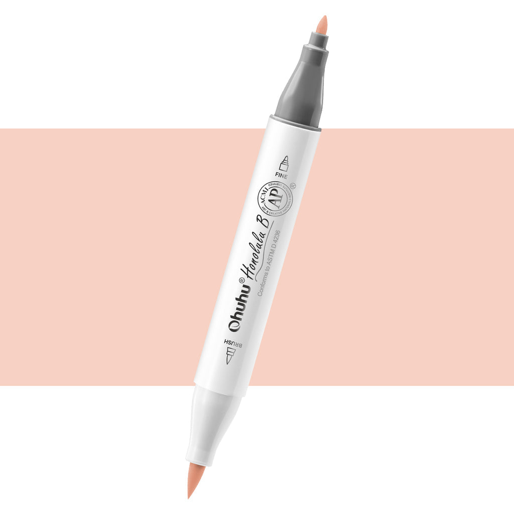 Ohuhu Honolulu B YR56 (Replace R090) Individual Marker, Brush & Fine