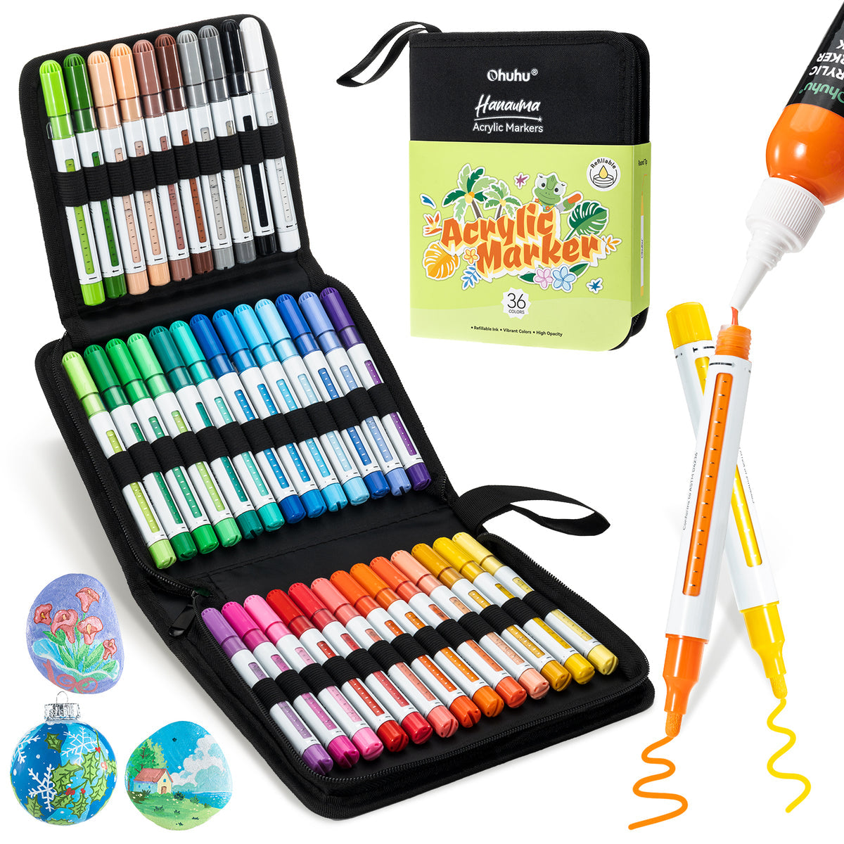 Ohuhu Acrylic Marker Ink Refill for Mauna Kea & Hanauma Series