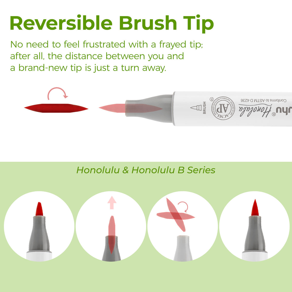 Ohuhu Replacement Brush Nibs Of Honolulu & Honolulu B Series