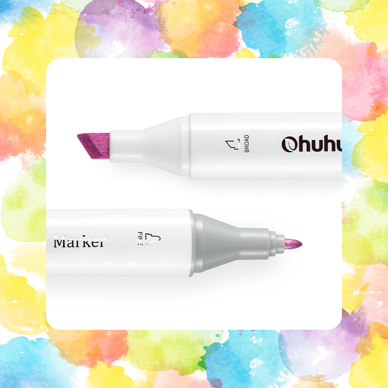 Ohuhu Honolulu B030 / B03 Individual Marker, Brush & Chisel