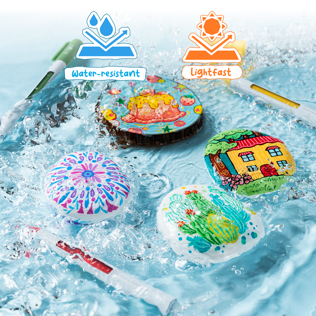 Ohuhu Wai Momi Acrylic Gel Pens