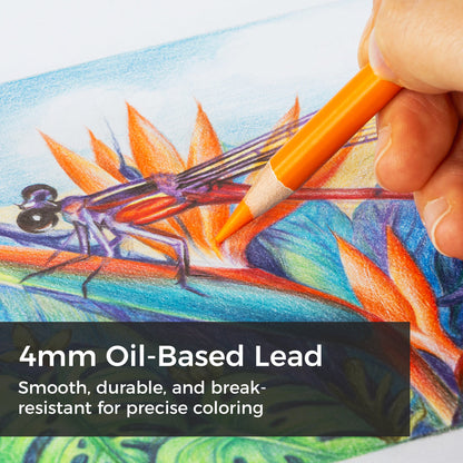 Ohuhu Halawa Series 72 Colors Oil-based Colored Pencils